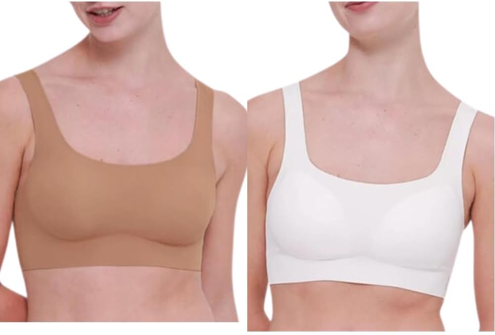 Sloggi Damen Zero Feel 2.0 Top L Nostalgic Brown + Silk White, L Nostalgic Brown + Silk White