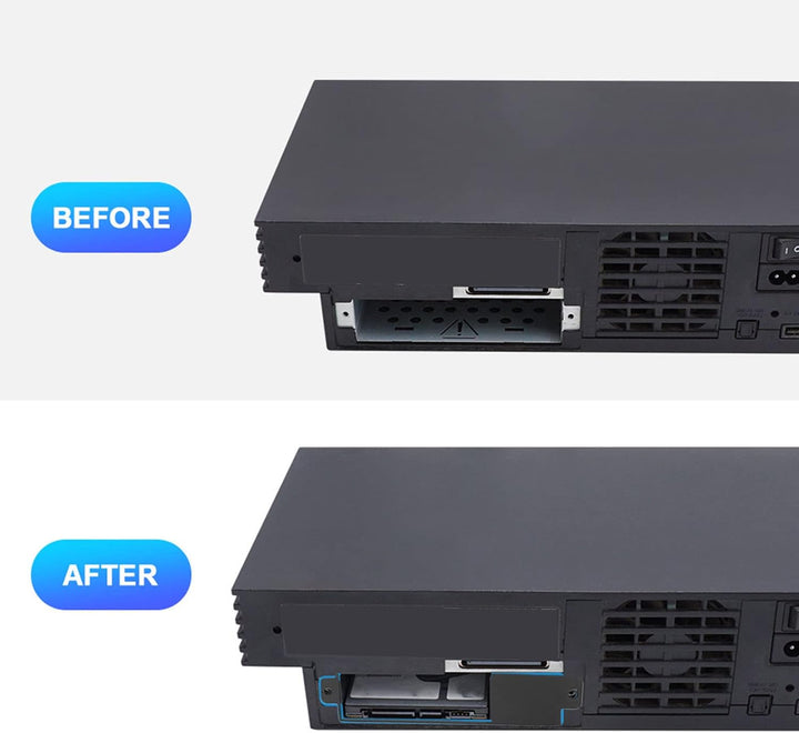 Vikye 2 Stück 2,5 Zoll Festplattenhalterung HDD SSD 3D-gedruckte Halterung für SCPH 30000 SCPH 50000