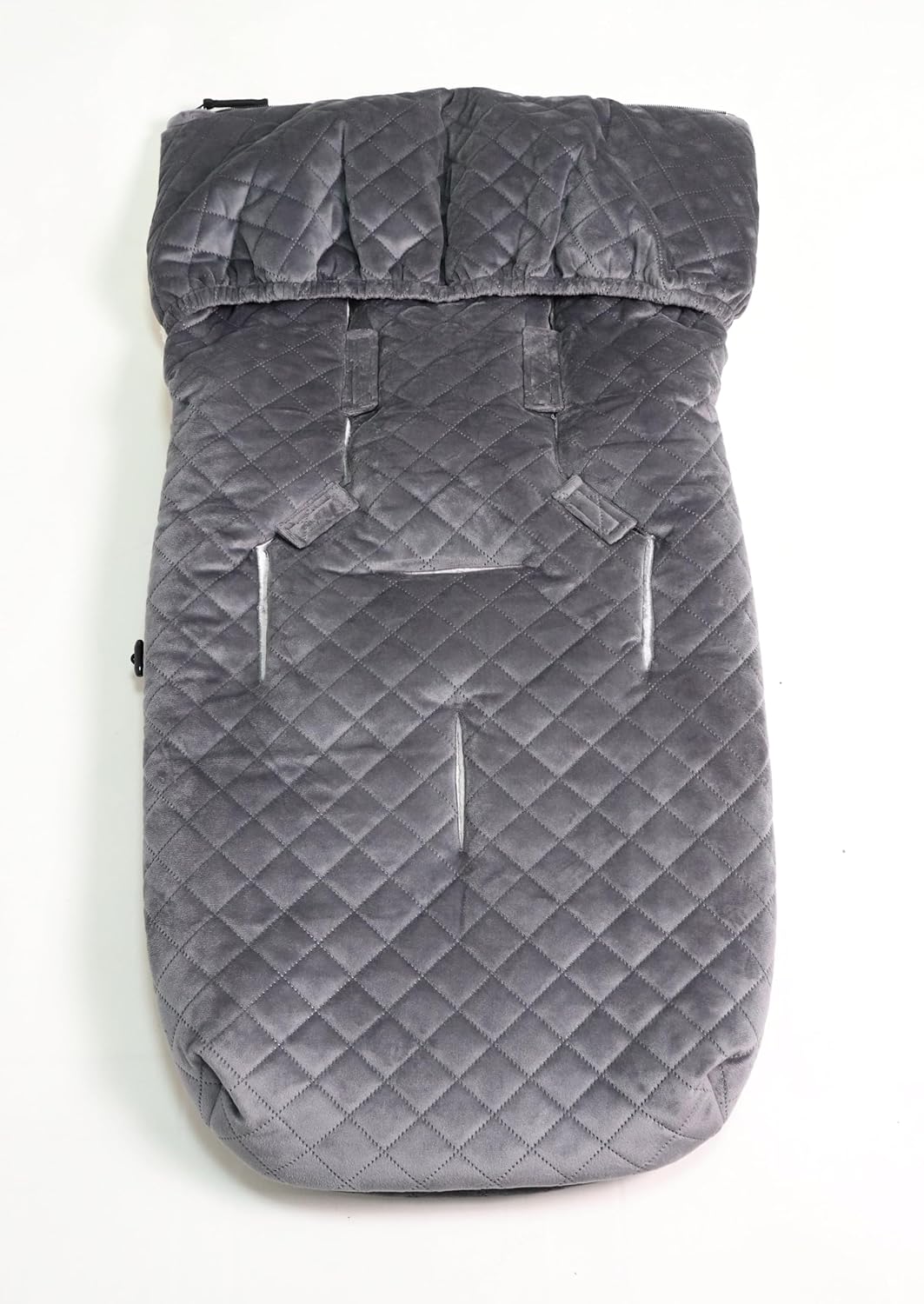 Kaiser 65673 X-LARGE VELVET HOODY, Kinderwagen Fusssack (grey), grey