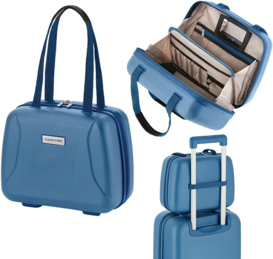 CarryOn Skyhopper Hartschale Kosmetikkoffer 13 L - Harte Beauty Case Damen 13 L - Handgepäck (blau),