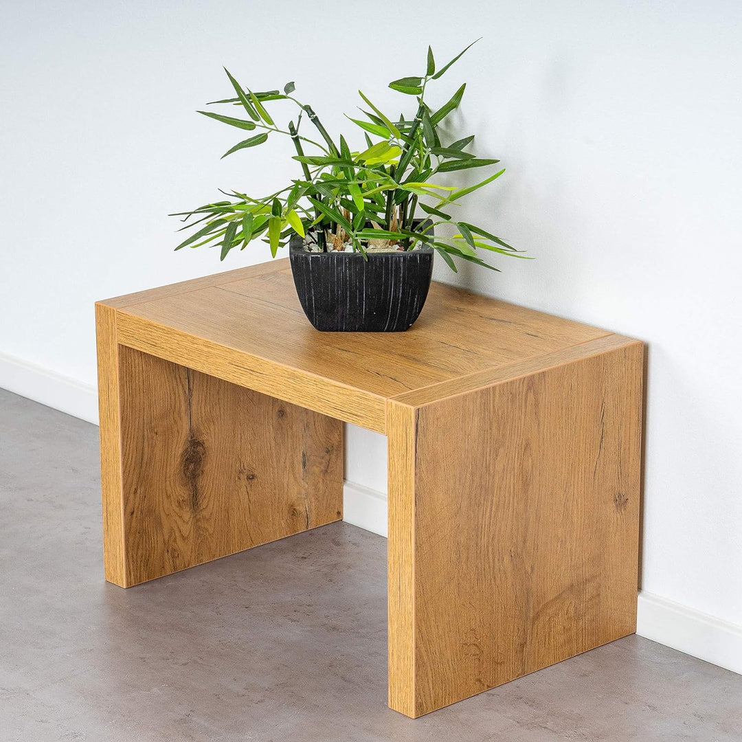 levandeo Couchtisch Coco Holz 32x32x50cm Wildeiche Eiche Tisch Beistelltisch Deko Sofatisch Ablage K