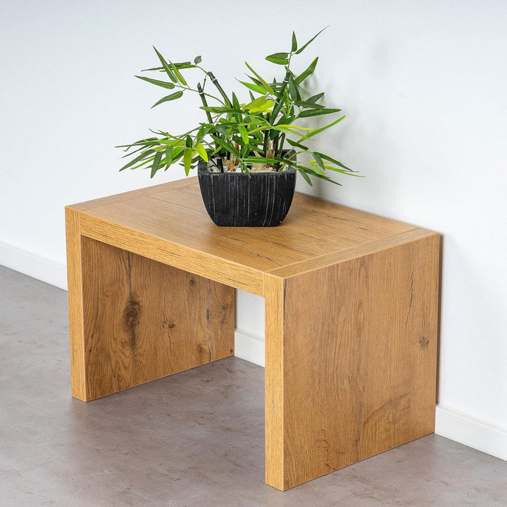 levandeo Couchtisch Coco Holz 32x32x50cm Wildeiche Eiche Tisch Beistelltisch Deko Sofatisch Ablage K