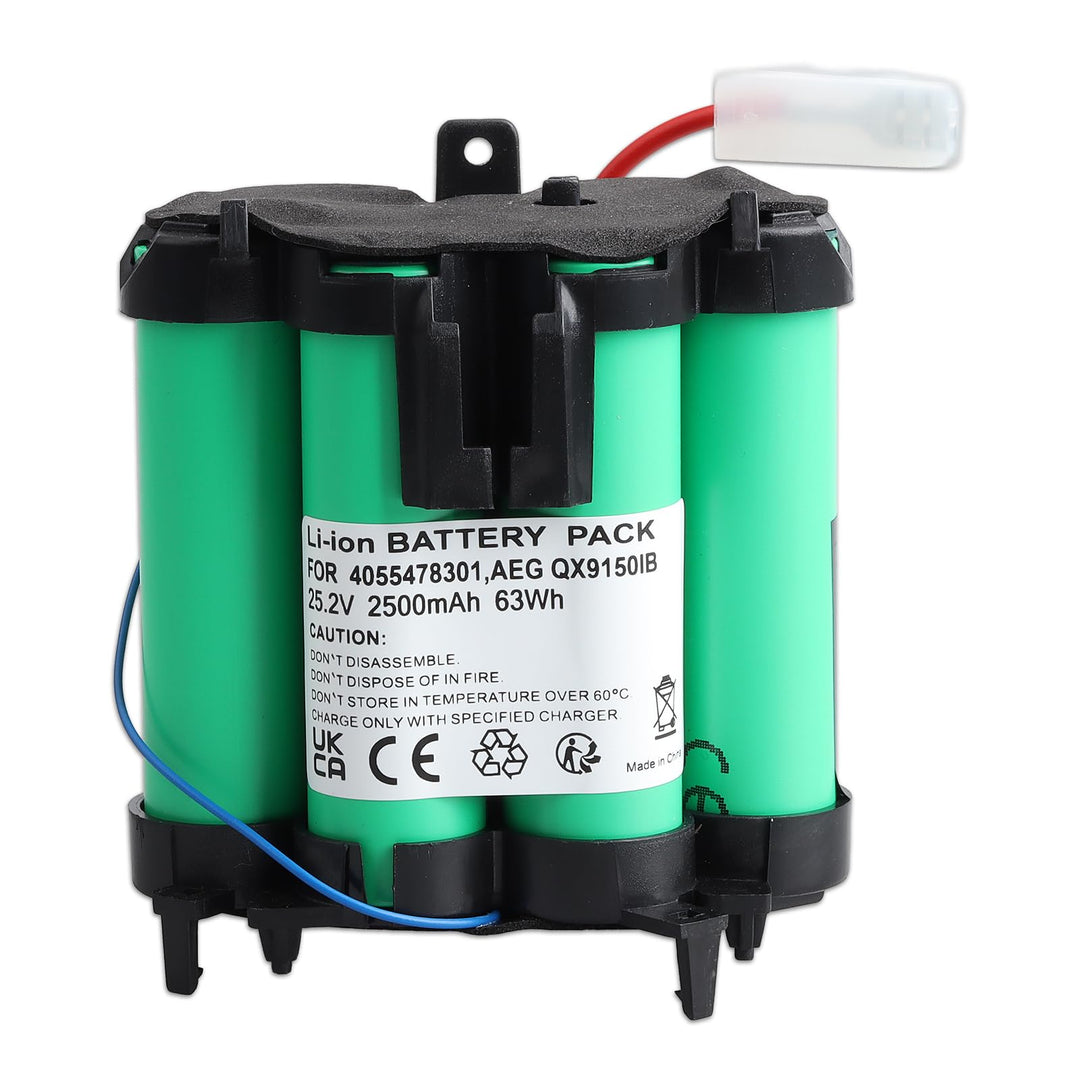25,2V Li-Ion Akku Kompatibel mit AEG QX9 / Electrolux Pure Q9 Serie, QX9-1-50IB QX9-1-ANIM QX9-1-ALR