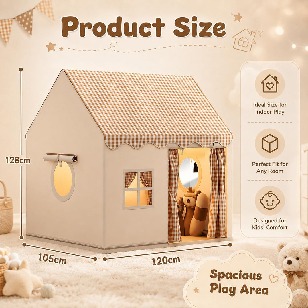 Kinderzelt, Spielhaus Kinder Indoor, Weicher und Bequemer Stoff, Kinder Bettzelt, Kinderspielzelt, P
