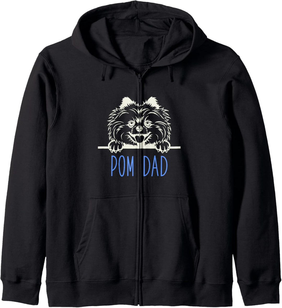 Pom Dad with Pomeranian Dog Kapuzenjacke