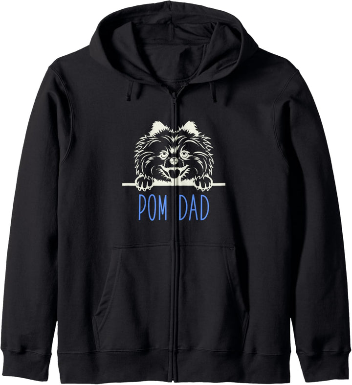 Pom Dad with Pomeranian Dog Kapuzenjacke