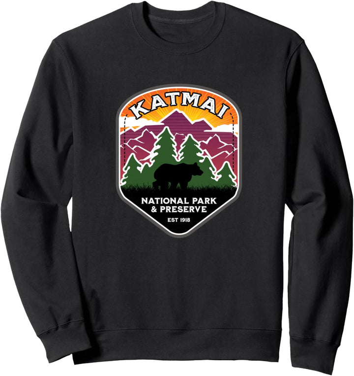 Souvenir von Alaska-Braunbären im Katmai National Park & Preserve Sweatshirt