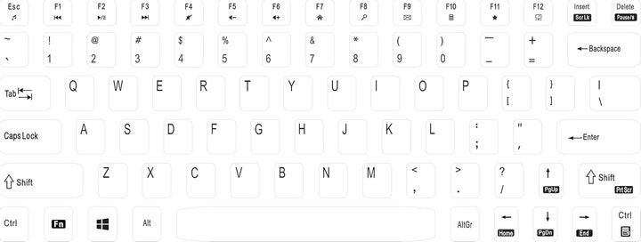 Perixx PERIDUO-712W Kabelloses Mini-Tastatur- und Maus-Set, Weiss, US-Englisches Layout White Weiss/
