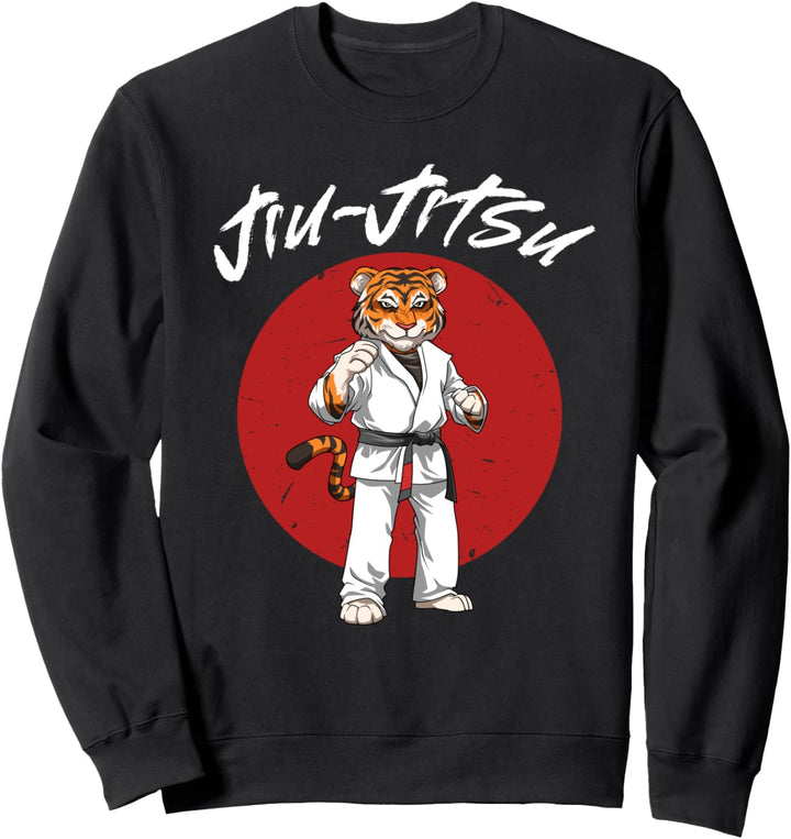 BJJ Fighter Tiger - Brasilianisches Jiu Jitsu und Grappling Sweatshirt