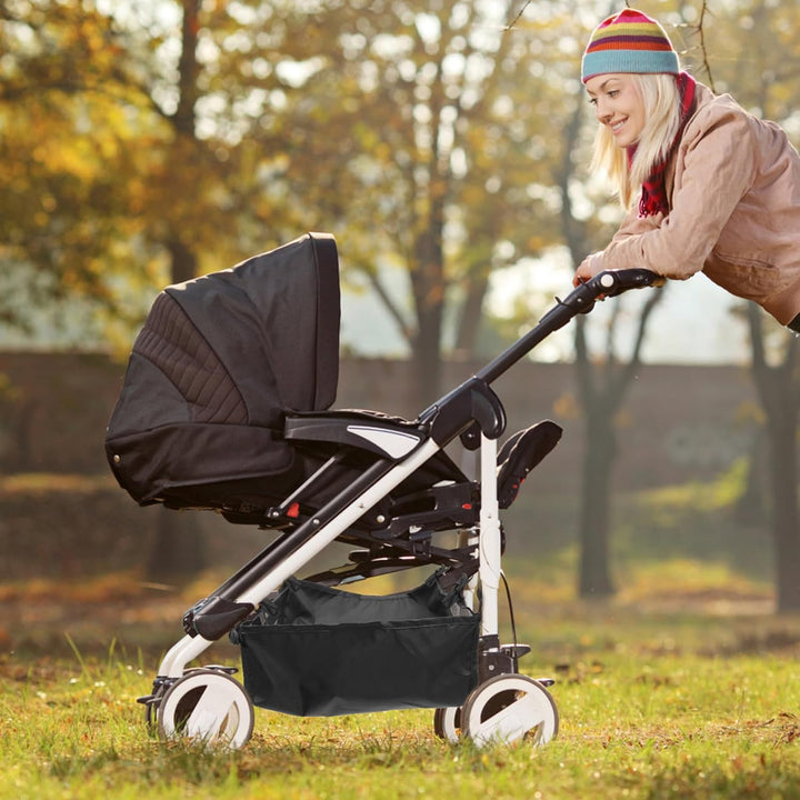 Kinderwagen Organizer Netzkorb Universal Aufbewahrungstasche Aus Oxford Stoff Leicht Tragbar Grosser