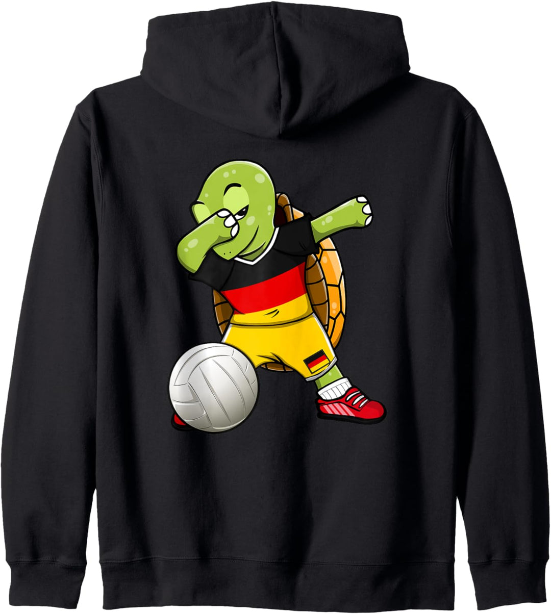 Dabbing Turtle Deutschland Volleyball Fans Trikot Deutschland Flagge Kapuzenjacke