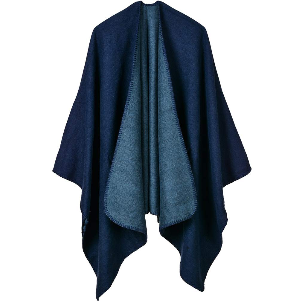 Poncho Damen Winter Strick Cape Cardigan Übergrosse Poncho Schal Elegant Warm Wendeumhang für Herbst