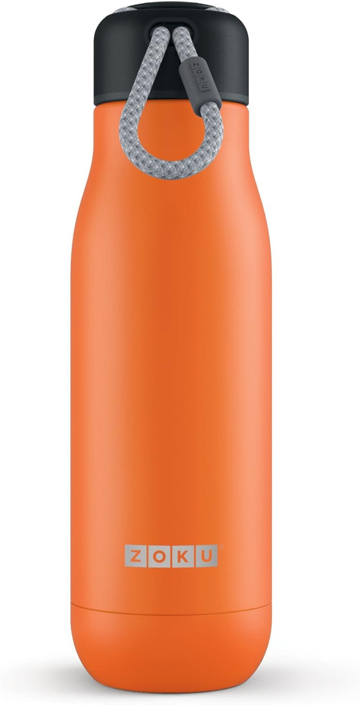 Zoku Trinkflasche 530 ml, Edelstahl, Orange, 7.2 x 7.2 x 24.4 cm, Orange