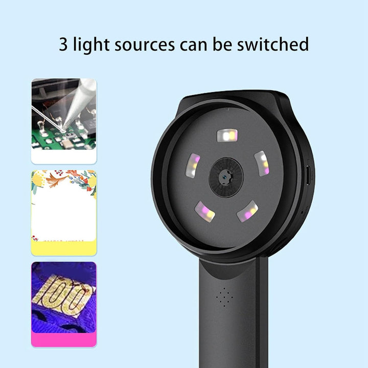 1000x Vergrösserungsglas Handheld Digital Lupe mit Leichten 4 Zoomtasten Vielseitige Kamera Funktion