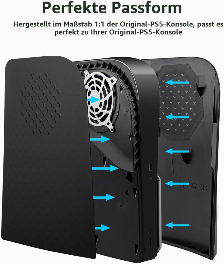 Mcbazel Playstation 5 Faceplate Ersatz Seite Panels Hard Faceplate Playstation 5 UHD Konsole Kühlung