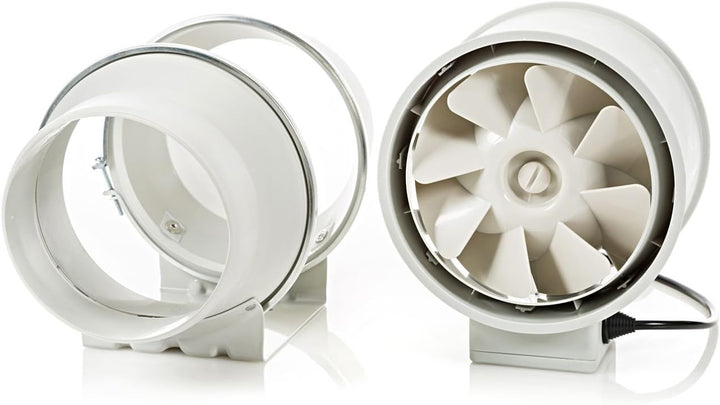 STERR Rohrventilator DFA150 Kanalventilator 150 mm / 6'' - Industrieventilator Niedriger Energieverb