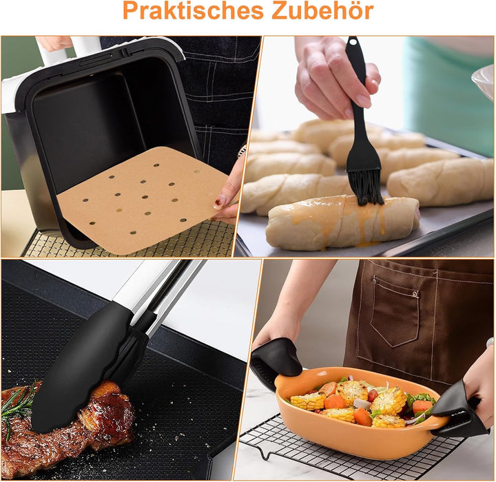 Heissluftfritteuse Zubehör für Philips Essential 4,1L (HD9200/HD9252/HD9255) - Wiederverwendbar, BPA