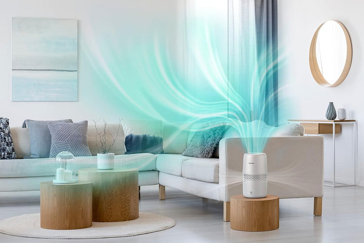 Philips Luftbefeuchtung 2000er Serie - NanoCloud-Technologie, Befeuchtet Räume bis zu 31m2, 2L Wasse