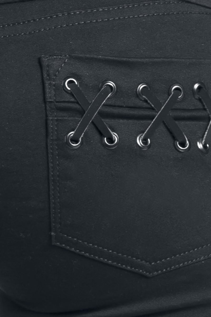 Black Premium by EMP Damen Schwarze Jeans mit Schlag W29L32