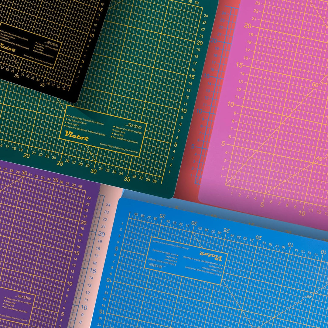 Schneidematte Blau 100x150cm 3-lagig Schneidematte XXL selbstheilend - Bastelunterlage - Schneideunt