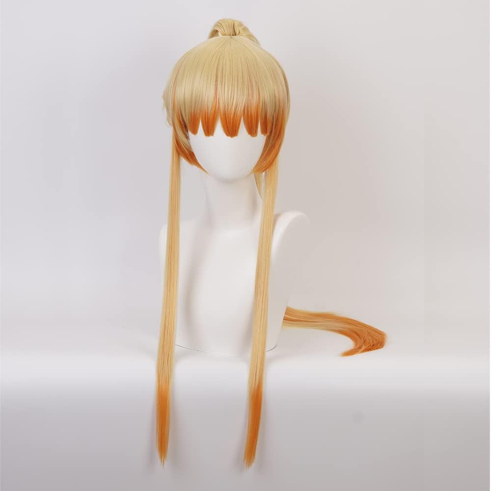 OSIAS Female Agatsuma Zenitsu Cosplay Perücke für Frau und Mädchen, Female Agatsuma Zenitsu
