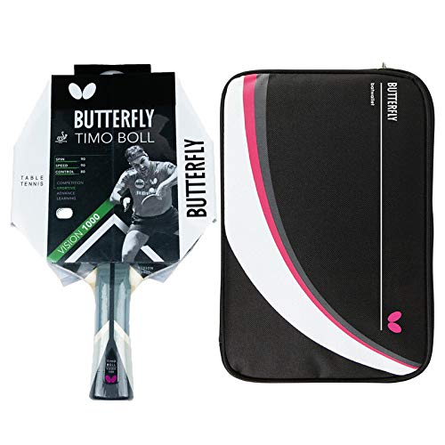 Butterfly® Timo Boll Vision 1000 Tischtennisschläger | Tischtennis Racket Bat TT Profi Wettkampfschl