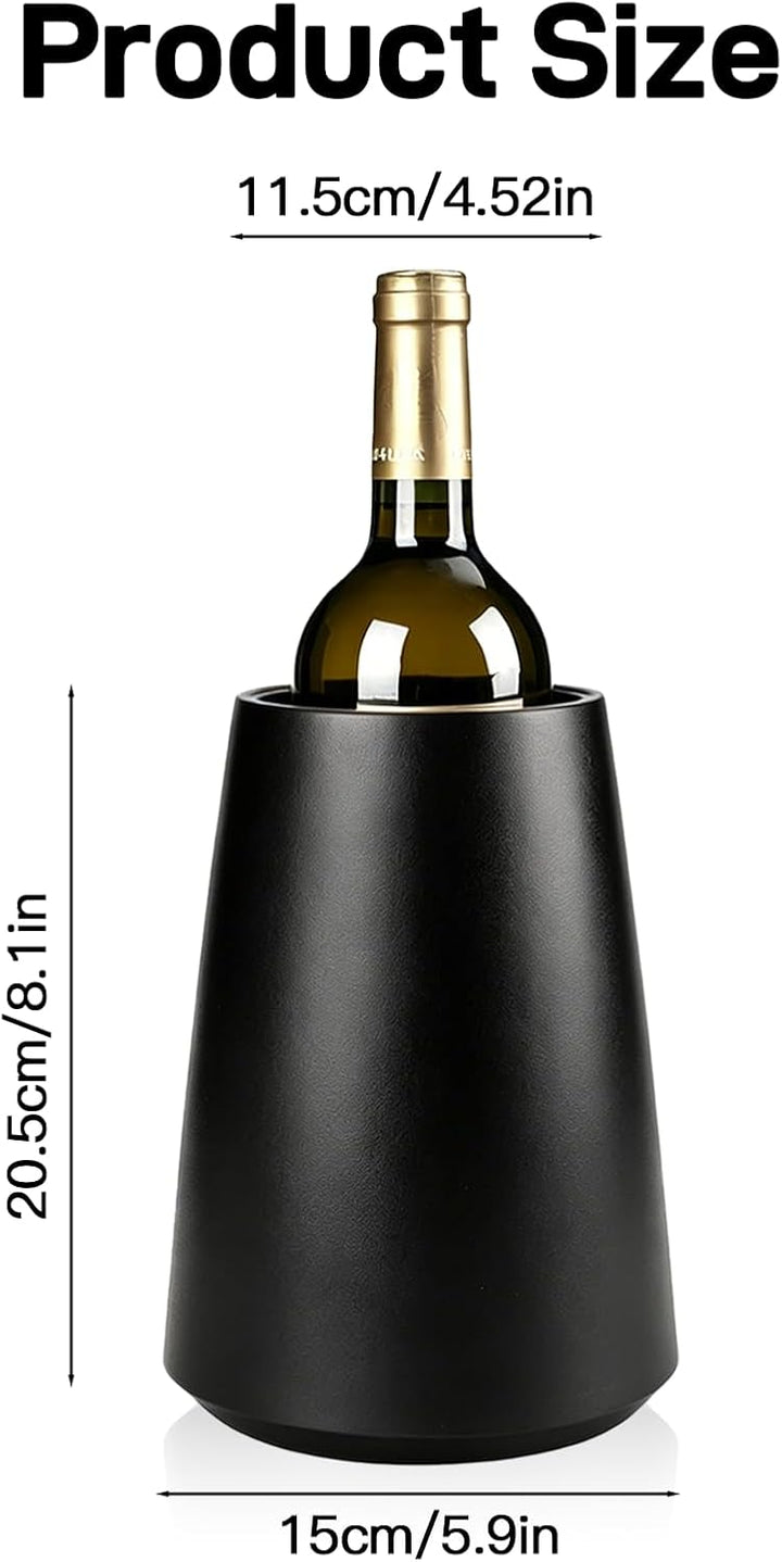 Doppelwandiger Weinkühler aus Edelstahl, Sektkühler, Flaschenkühler für Wein, Sekt, Champagner, isol