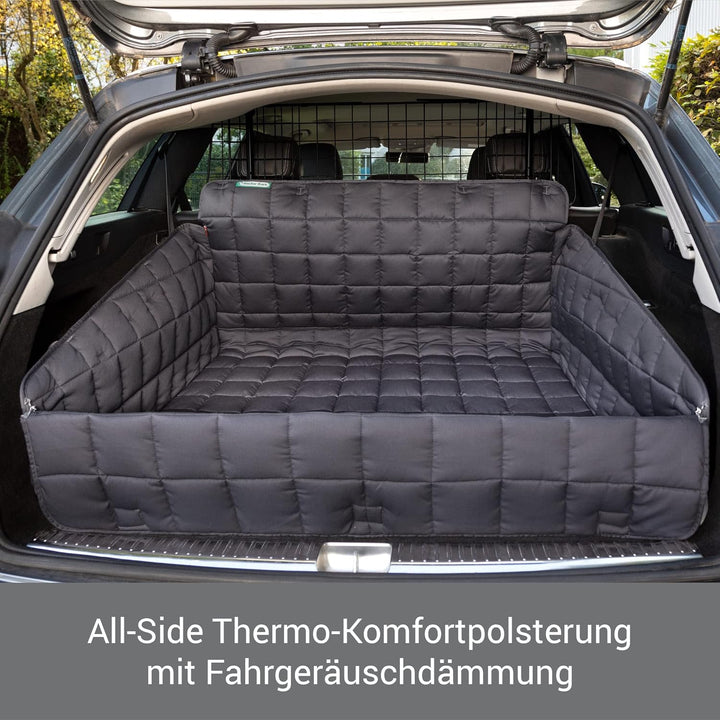 Doctor Bark Kofferraumschutz-Decke für Hunde mit Ladekantenschutz, dick gepolstert, waschbar bei 95°