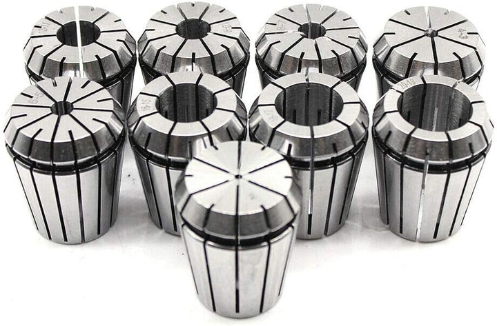 Futchoy 11tlg Spannzangen Set ER32 MT3 M12 Fräser Spannzangenfutter 9 Stueck 2-20mm Spannzangenfutte