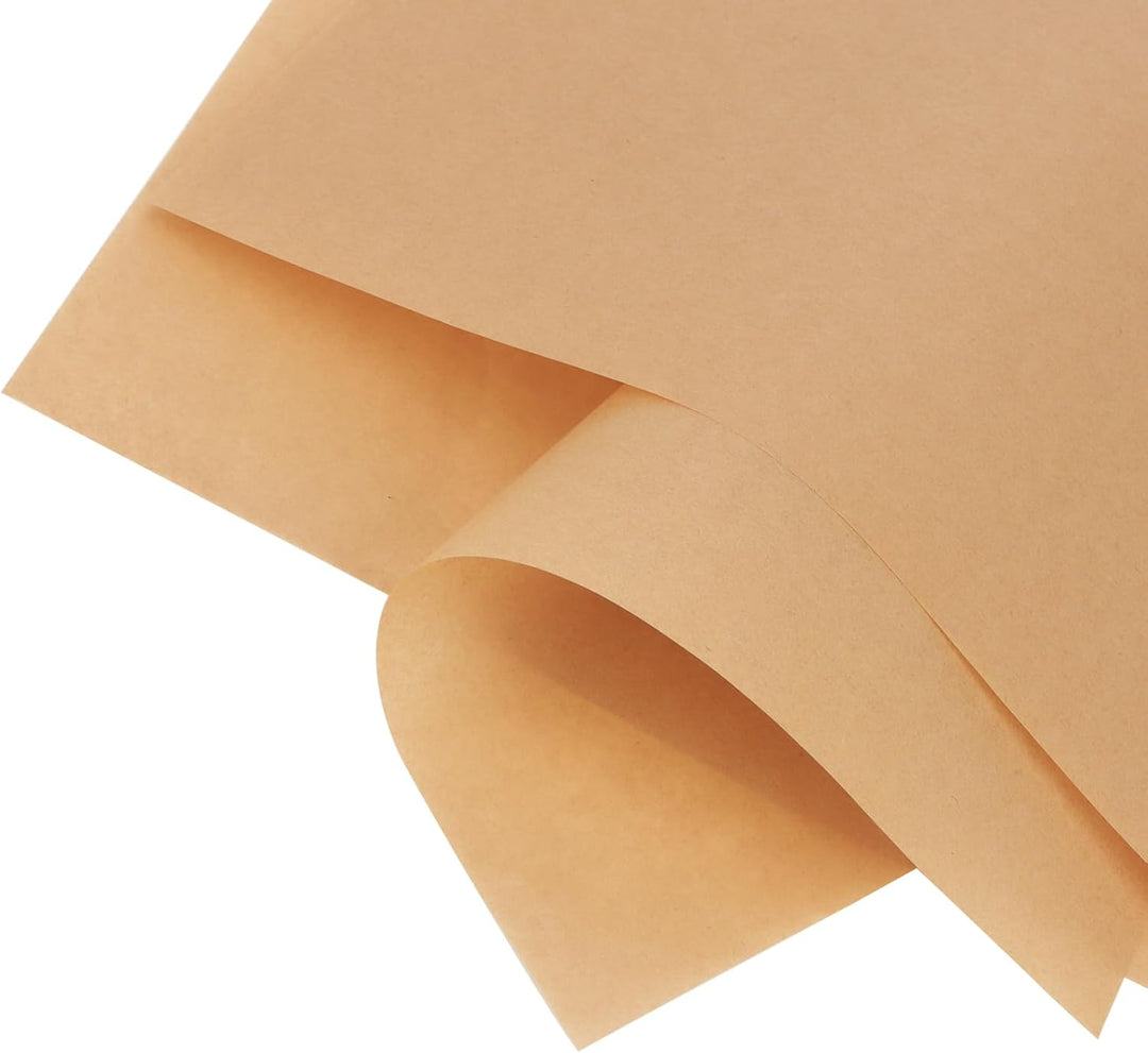 500 Stück Backpapier Quadratisch, 30 x 30 cm, Antihaft, Fettdicht, Braunes Pergamentpapier, Ideal fü