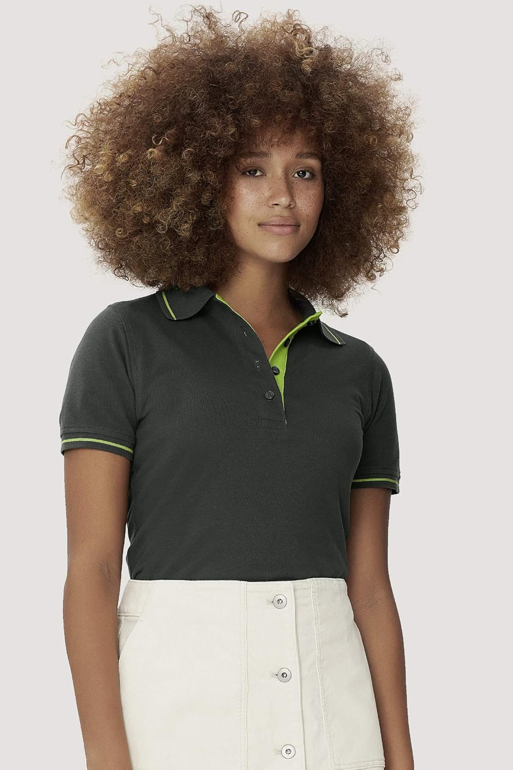 HAKRO Damen Polo-Shirt Casual - 203 - mehrere Farben S Royalblau/Weiss, S Royalblau/Weiss
