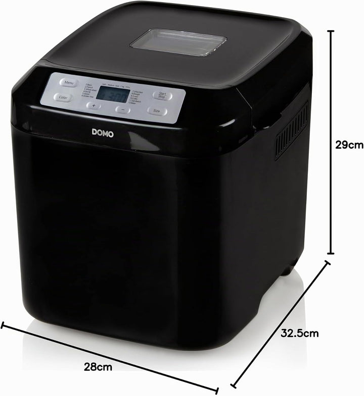 Domo B3974 Brotbackautomat m. Timer, Kunststoff