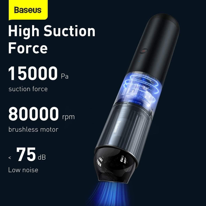 Baseus Car Tool Vacuum Cleaner A3 Suction 15000Pa, 135W, Tarnish (CRX