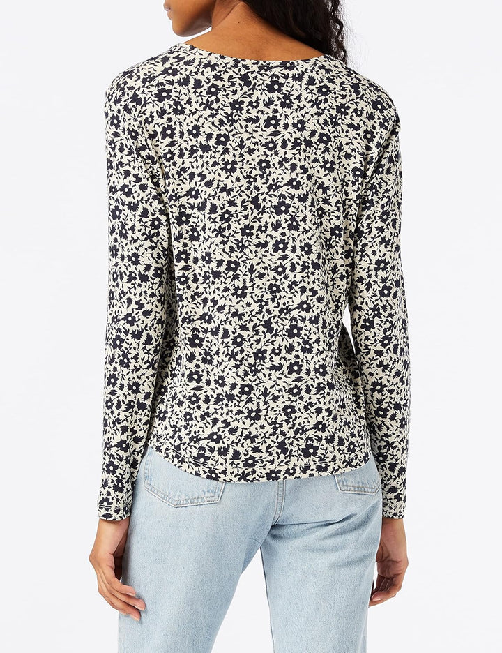 PART TWO Damen Morinepw Ts T-Shirt S Whitecap Gray Graphic Flower, S Whitecap Gray Graphic Flower