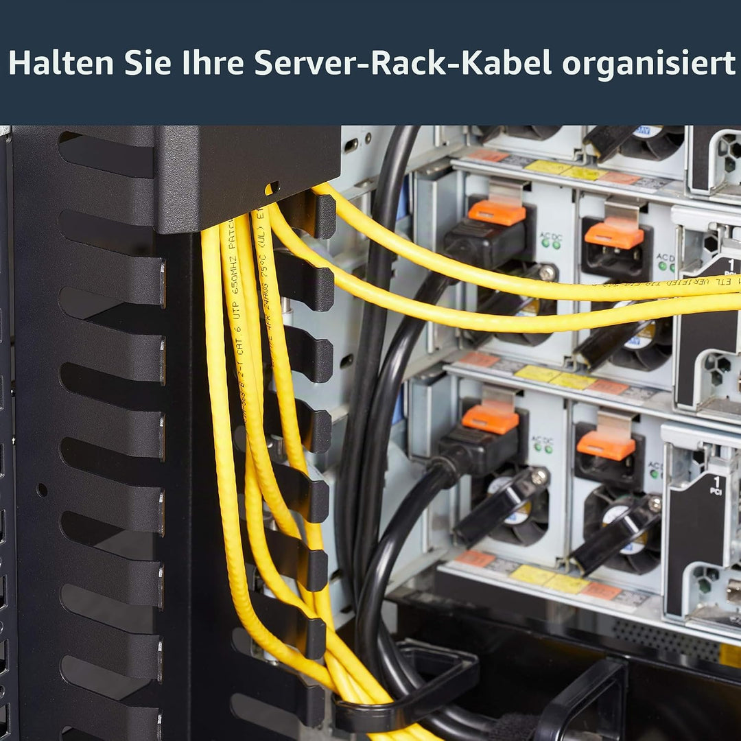StarTech.com Vertikaler Kabelordner mit Finger Duct - 0U - 91cm - Rack Kabelmanager 0U | Vertical |
