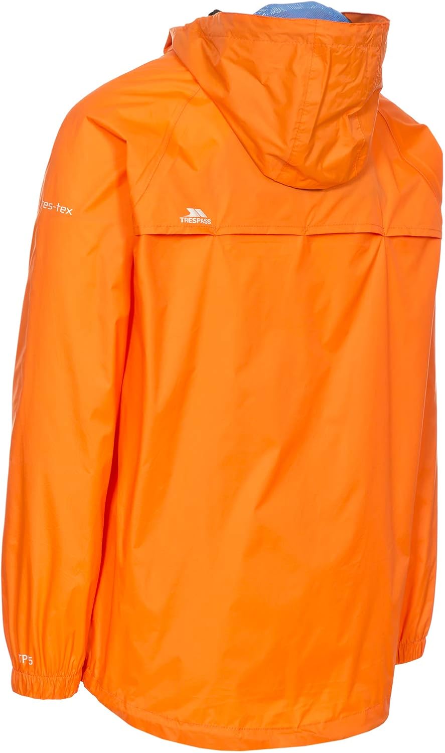 Trespass Unisex Erwachsene Qikpac Jacket Kompakt Zusammenrollbare Wasserdichte Regenjacke 3XS Orange