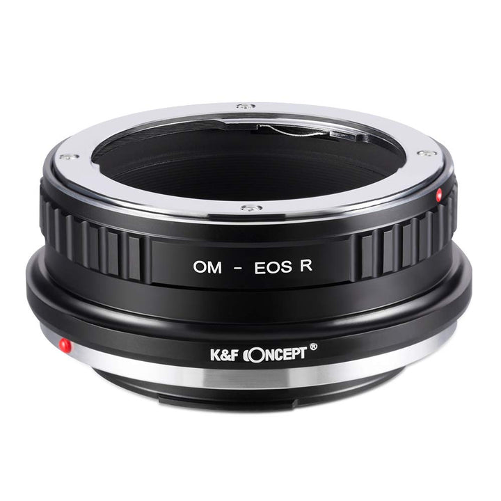 K&F Concept OM-EOS R Bajonettadapter Objektiv Ring für Olympus OM Objektive auf Canon EOS R-Mount Ka