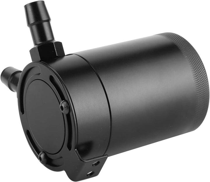 Oil Catch Tank,Ölfangbehälter,2-Port-Ölfangdose 500 Ml Prallbehälterbehälter Aus Aluminiumlegierung,