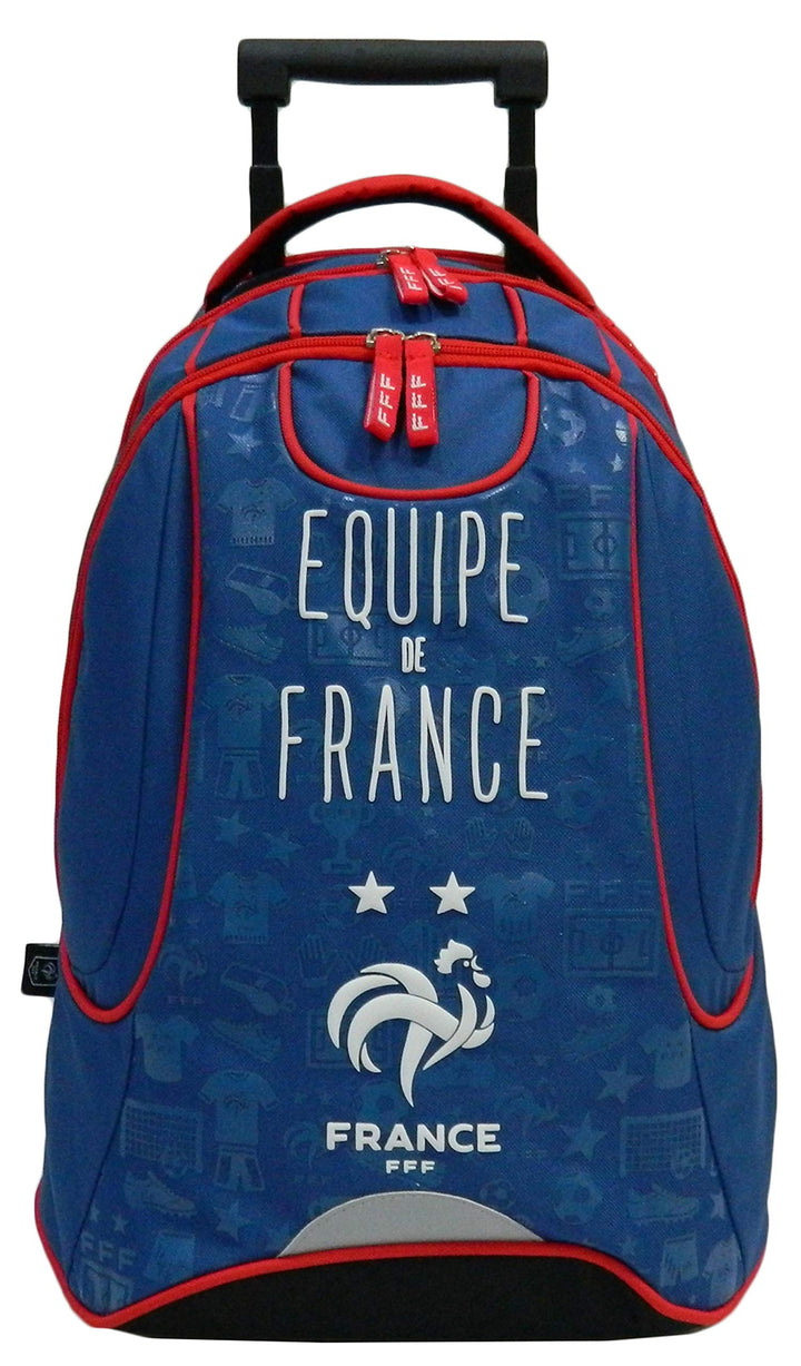 Equipe de France de Football Für Kinder 203fff204ros Rucksack mit Rollen, blau, one Size