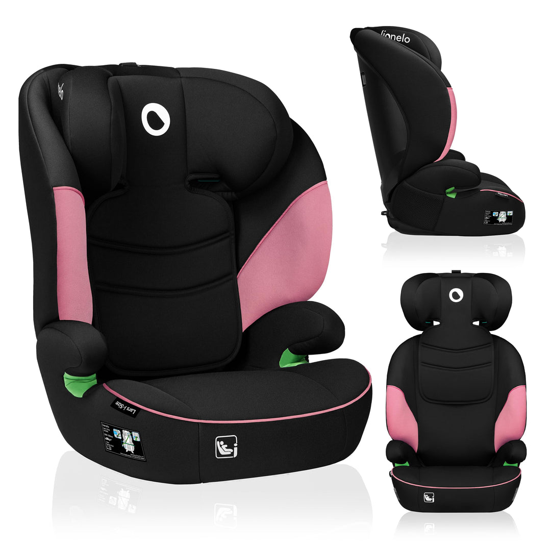 LIONELO LARS i-Size Kinderautositz 100–150 cm, Gruppe 2 3, Seitenschutz 10 Grad, Kopfstützenverstell