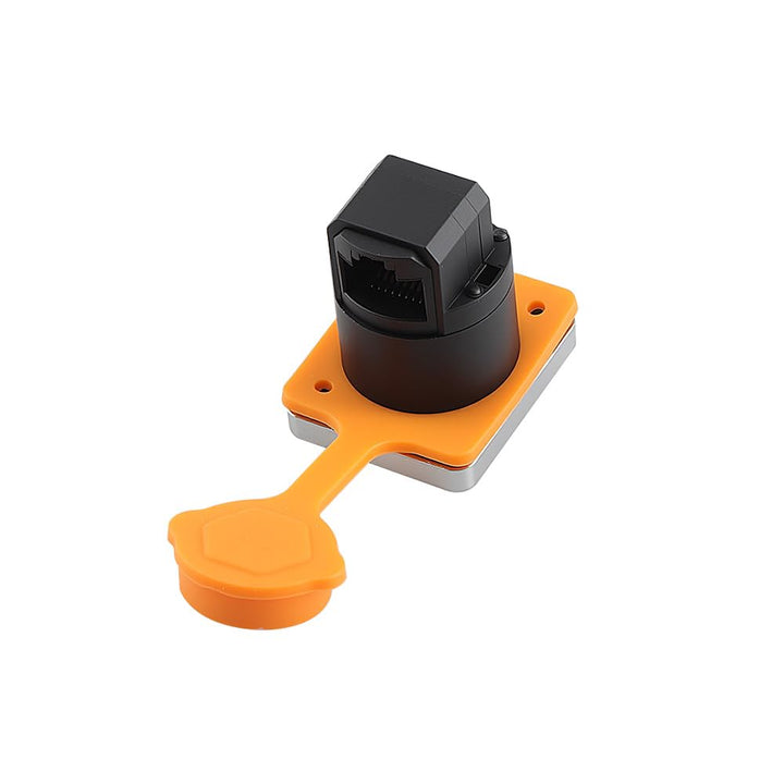 Uonecn RJ45 Wasserdichter Steckverbinder,RJ45-Stecker Buchse für IP65 Mount Ethernet Panel Connector