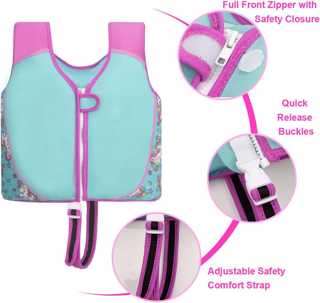 Kinder Schwimmjacke, Kleinkind Neopren Schwimmen Weste Schwimmtraining Hilfe Schwimmende Badeanzug m