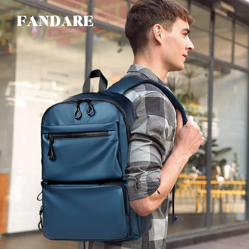 FANDARE Herren Schulrucksack Rucksack Schulrucksack Geschäft Daypacks Schultaschen Leichter Teenager