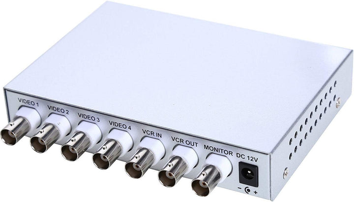 UHPPOTE 4 Kanäle Farbe Quad System Videosplitter CCTV DVR Kamera Prozessor Fernbedienung mit 7 BNC-A