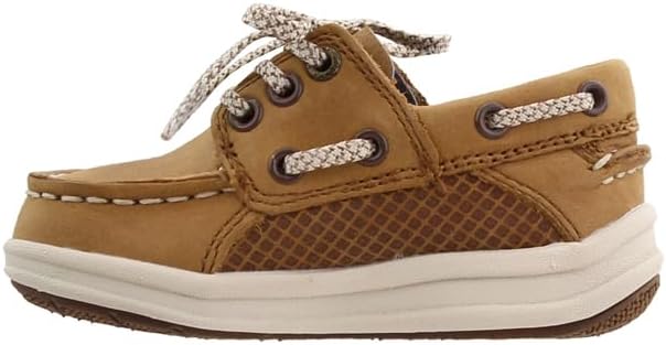 Sperry Boys' Gamefish Boat Shoe, Dark Tan, 1 Medium US Little Kid
