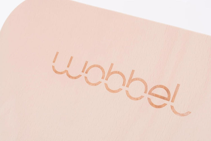 Wobbel Balanceboard transparent lackiert ohne Filz yogaboard