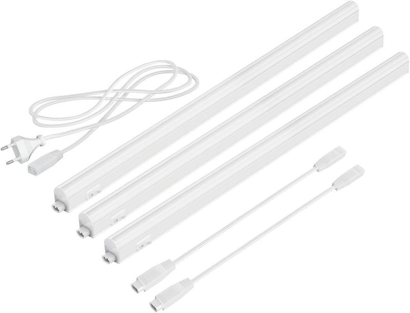 Parlat LED Unterbau-Leuchten Rigel, je 57,3cm, 40cm Kabel, je 790lm, warm-weiss, 3er Set