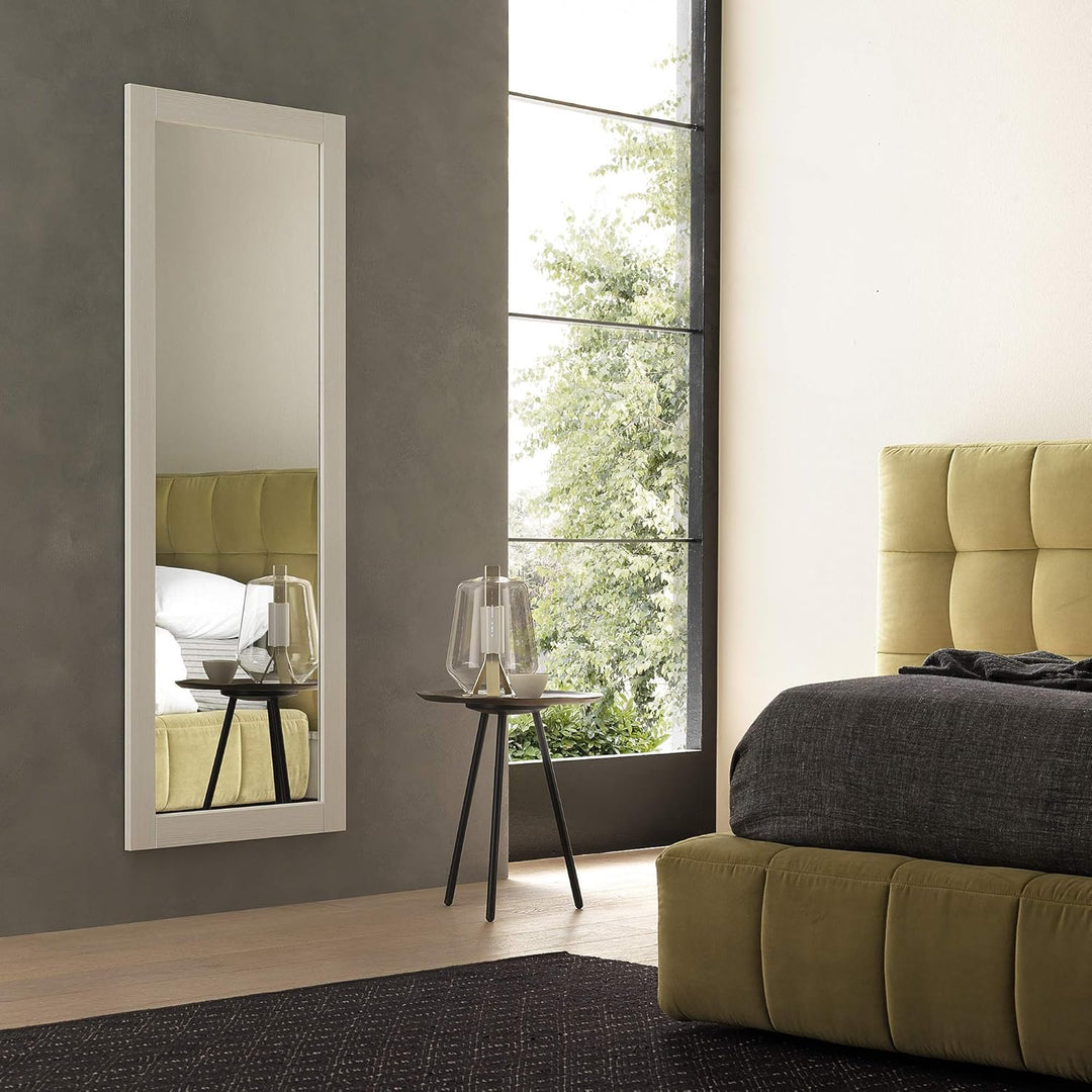 ARHome Bodenspiegel, 160 x 60 cm, Esche Weiss, Wandspiegel, Made in Italy Eschenweiss 160L x 60B cm,