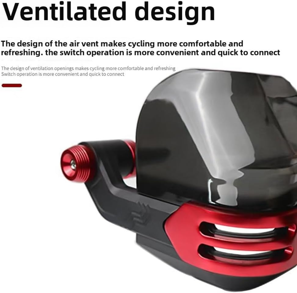 Handprotektoren Motorrad Handschutz Dirtbikes Handguards 22mm(Rot) | Metal, Rot