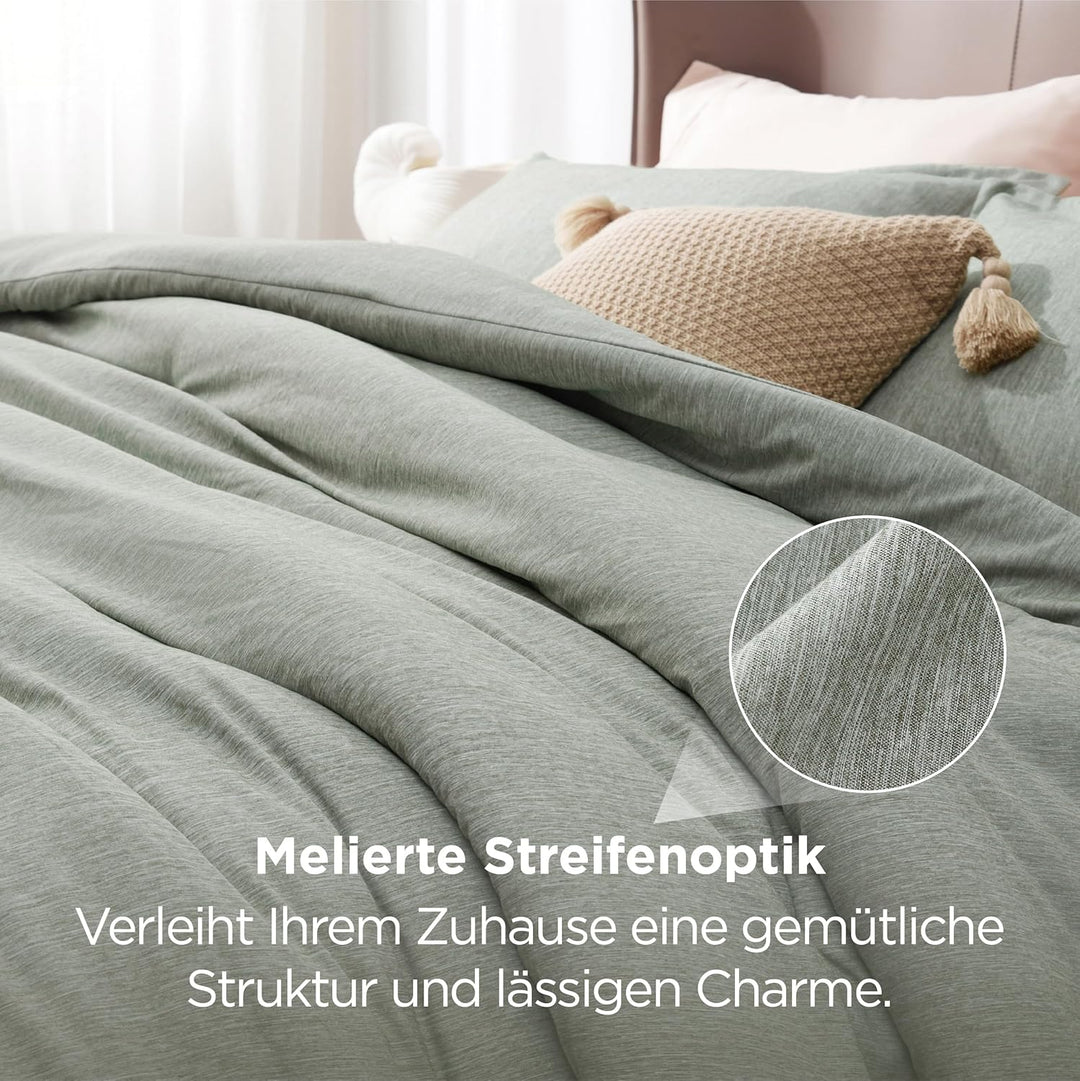 BEDSURE Bettdecke Ohne Bezug 135x200 - Bettdecke 135x200 mit Kissenbezug 80x80 cm - Kationische 2-te